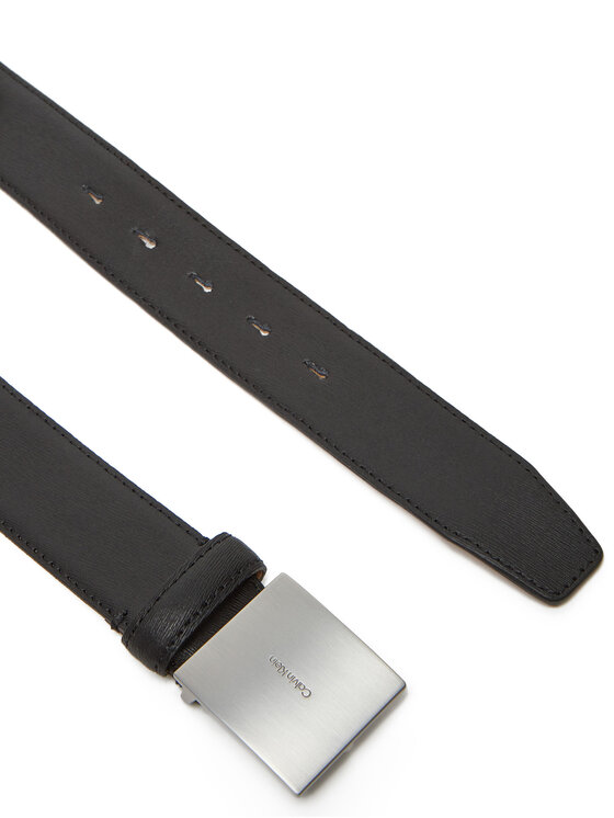 Calvin Klein Calvin Klein Ζώνη Ανδρική Plaque Buckle 35Mm LV04D7013G Μαύρο