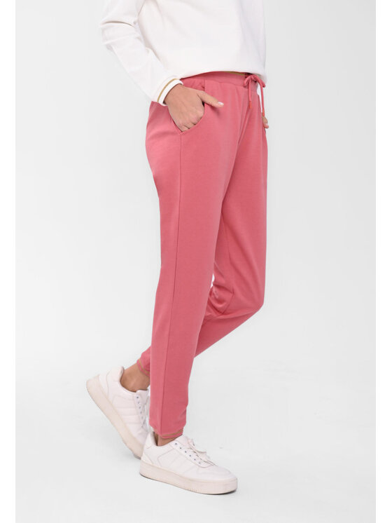 Volcano Volcano Spodnie dresowe N-ISLA Różowy Comfort Fit