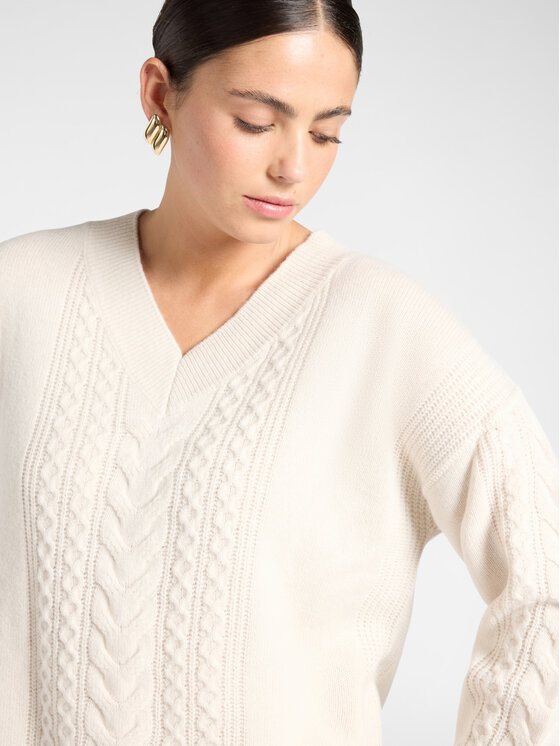 Elena Mirò Elena Mirò Maglione M067Z000831N002 Crema Regular Fit