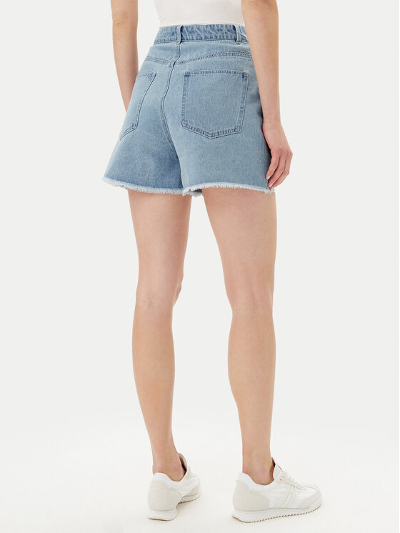 Pieces Pieces Дънкови шорти Tamra 17157412 Син Regular Fit