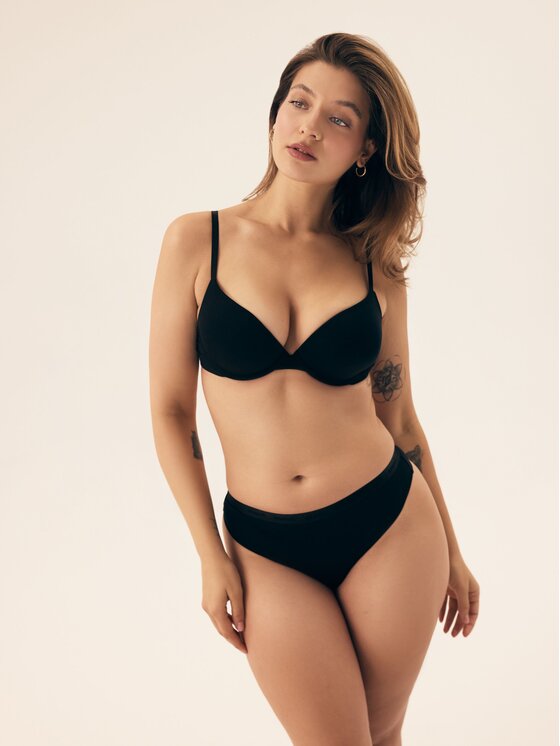 Esotiq Esotiq Biustonosz push-up 42482 Czarny