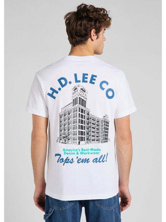 Lee Lee T-shirt BEST CHOICE TEE Bianco Regular Fit