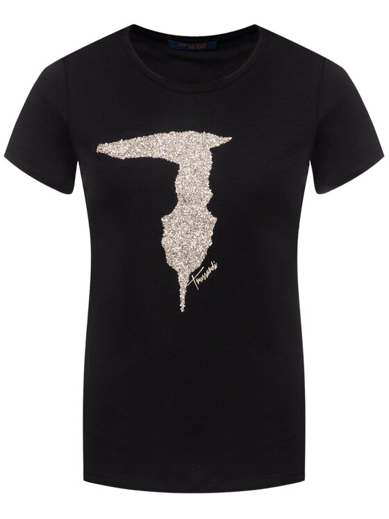 Trussardi Trussardi T-Shirt 56T00363 Schwarz Slim Fit