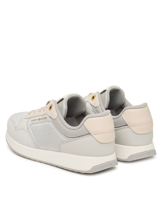 Tommy Hilfiger Tommy Hilfiger Sneakersy Th Retro Runner FW0FW09690 Szary jasny