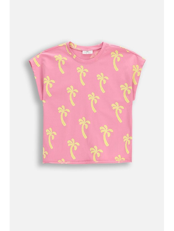 Coccodrillo Coccodrillo T-Shirt WC6143203WGK-007 Różowy Regular Fit