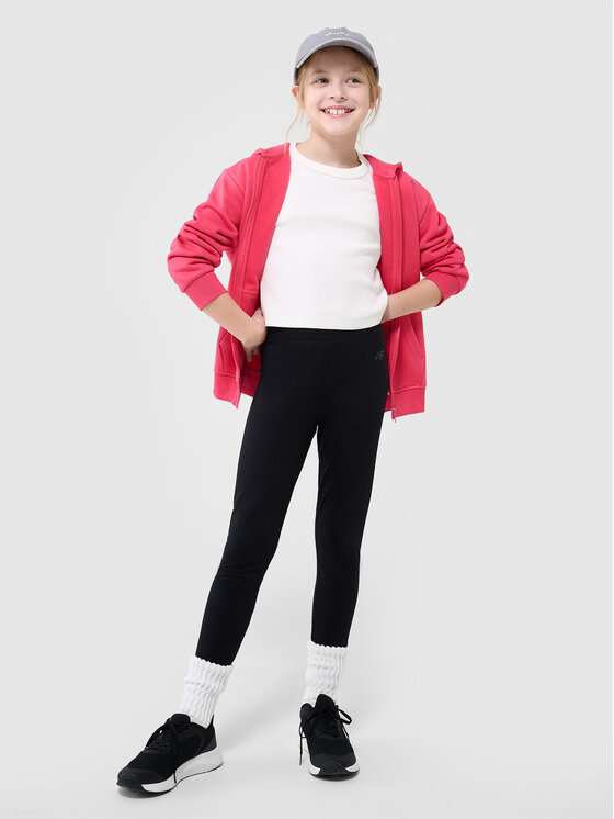 4F 4F Legginsy BASIC+ Czarny