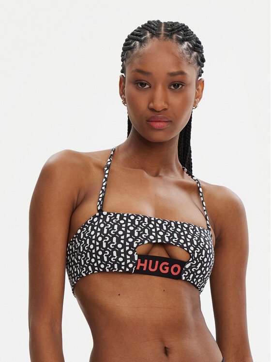 HUGO HUGO Bikini augšdaļa Monogram 50534927 Melns