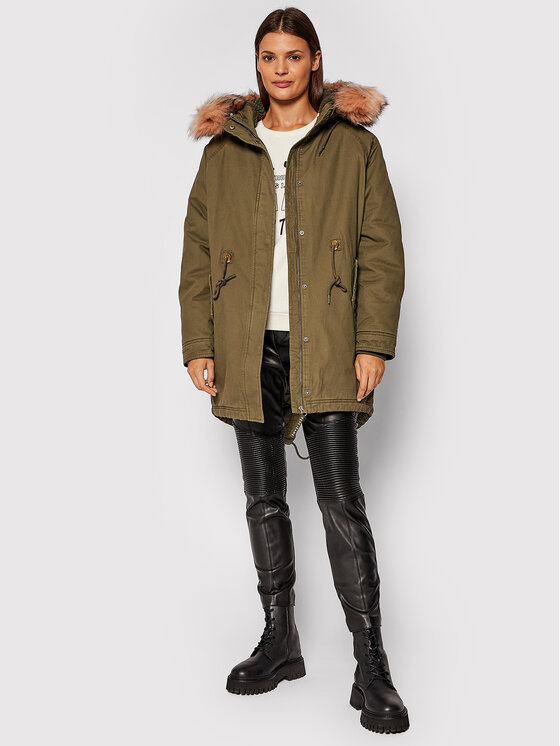 Pepe Jeans Striukė Dizzy PL401959 Žalia Regular Fit • Modivo.lt