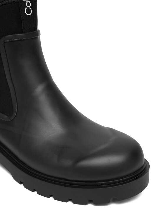 Calvin Klein Jeans Calvin Klein Jeans Gumáky Mid Rainboot Chelsea YW0YW01034 Čierna