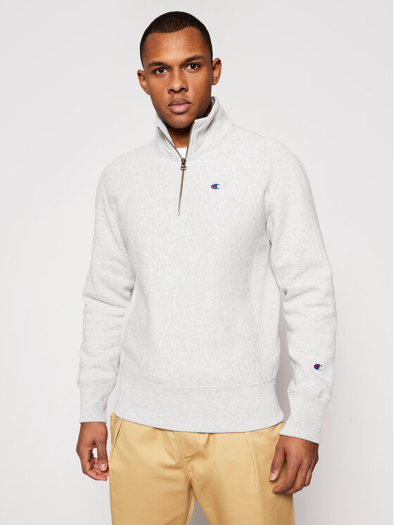 Champion Felpa Half Zip Up 214678 Grigio Custom Fit Modivo