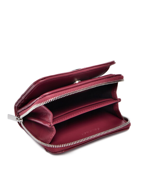Calvin Klein Calvin Klein Peněženka Quilted Flap Zip Around LV04F1124G Bordó