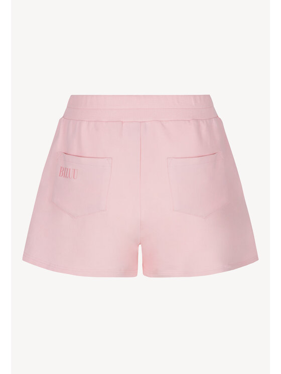 BIZUU BIZUU Šortky z materiálu ETHIES Růžová Standard Fit
