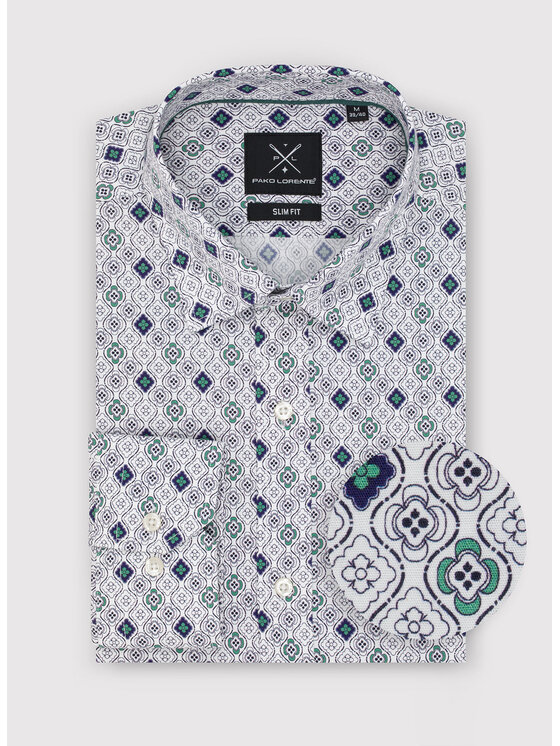 Pako Lorente Pako Lorente Koszula P23SF-1X-001 Biały Slim Fit