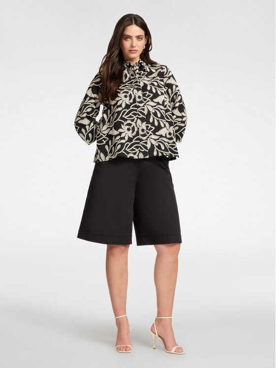Elena Mirò Elena Mirò Szorty materiałowe P097P000444N033 Czarny Regular Fit