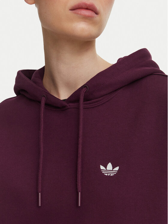 adidas adidas Bluza Essentials Oversized Fleece Hoodie KT2274 Bordowy Regular Fit