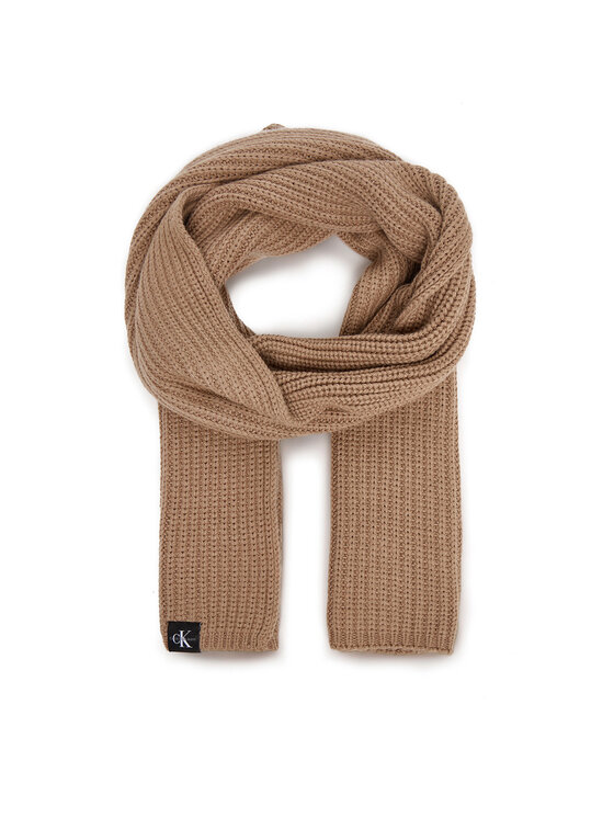 Calvin Klein Jeans Calvin Klein Jeans Set čiapka a šál Monogram Rib Scarf Beanie Set IU0IU00638 Hnedá