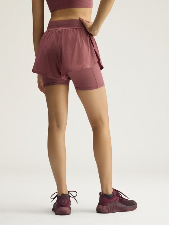 adidas by Stella McCartney adidas by Stella McCartney Szorty sportowe 152545 Szary Fitted Fit