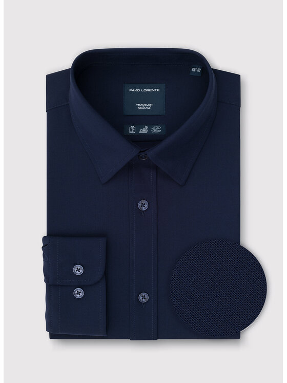 Pako Lorente Pako Lorente Koszula P26WF-1X-028 Granatowy Slim Fit