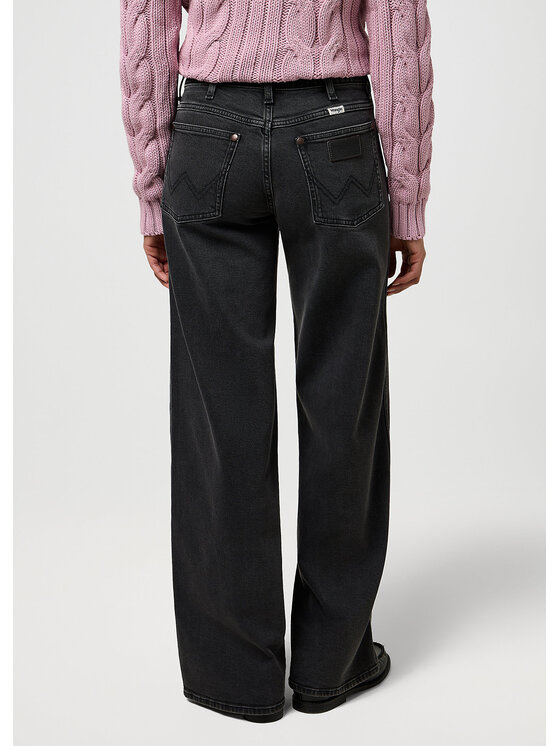 Wrangler Wrangler Jeansy WORLDWIDE Czarny Loose Fit
