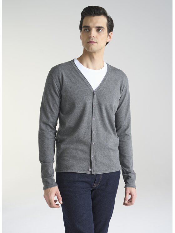 Pako Lorente Pako Lorente Sweter P24SF-2X-004 Szary Classic Fit