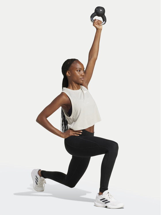 adidas adidas Технічна футболка Train Essentials Boxy Workout JC9557 Бежевий Regular Fit