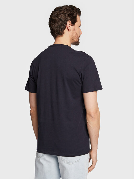 Guess Guess T-Shirt Reflective Logo M3GI44 K9RM1 Dunkelblau Slim Fit