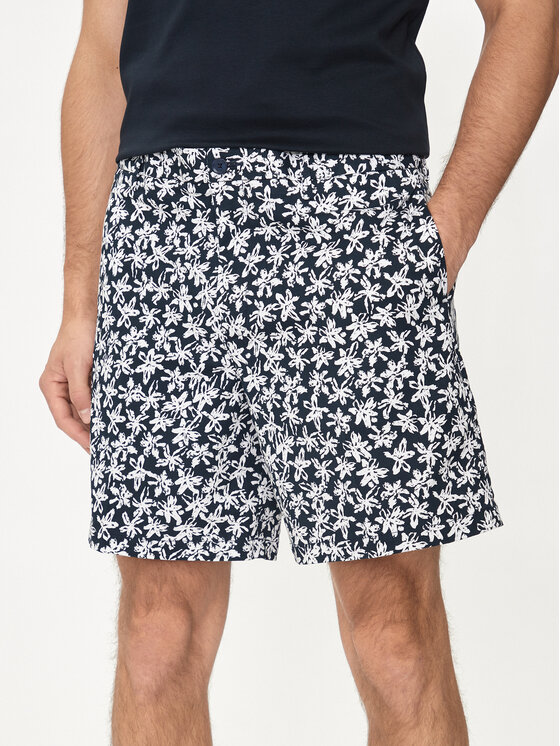 BOSS Boss Šortky z materiálu Karlos 50512961 Tmavomodrá Regular Fit