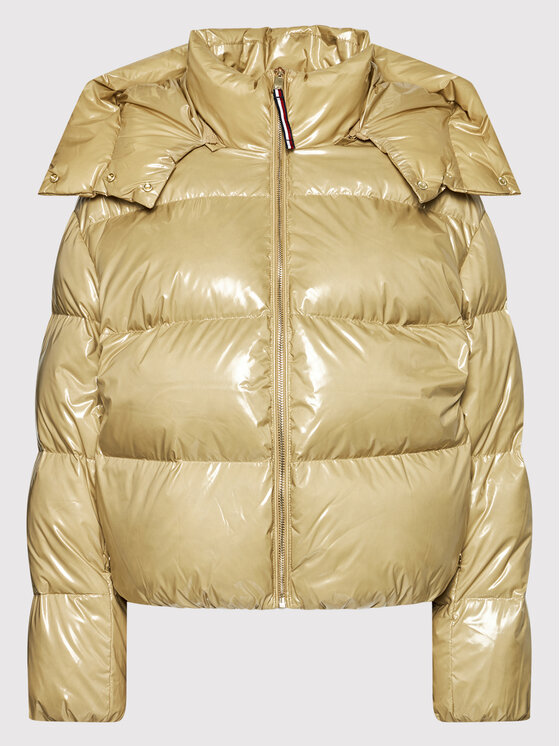 Tommy Hilfiger Tommy Hilfiger Daunenjacke Glossy WW0WW32803 Beige Regular Fit