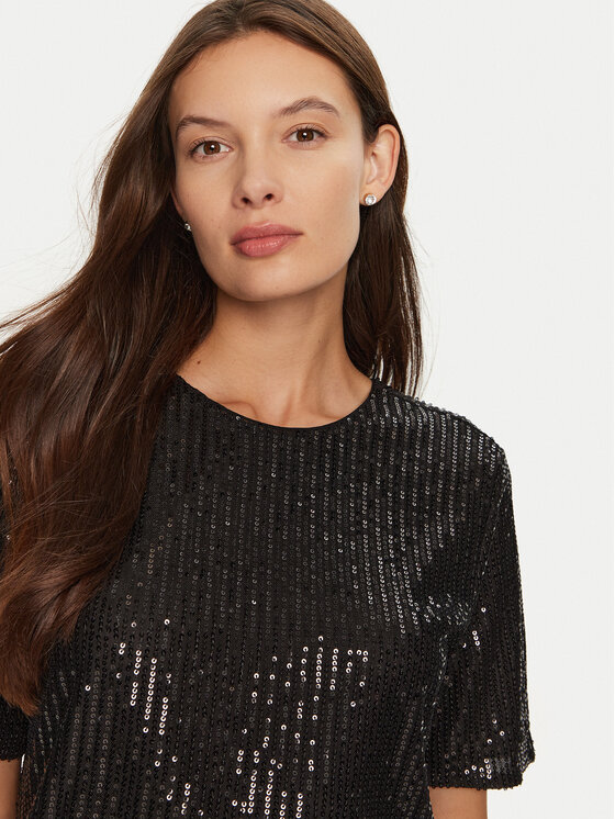 ONLY ONLY Bluză New Goldie 15336591 Negru Regular Fit
