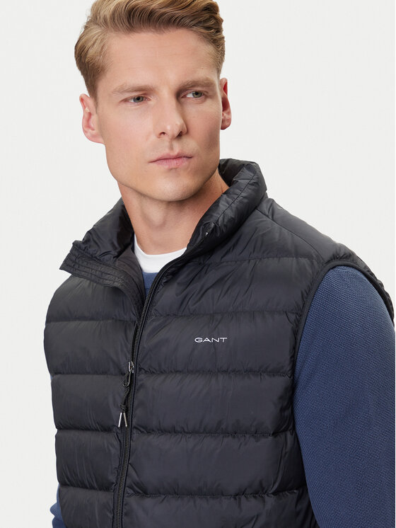 Gant Gant Γιλέκο 7006527 Μαύρο Regular Fit