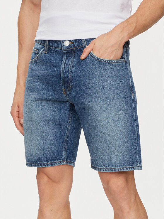 Only & Sons Džínsové šortky Edge 22029179 Modrá Straight Fit