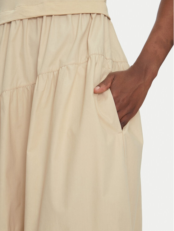 BOSS BOSS Vestito da giorno C_Enesi_2 50536742 Beige Regular Fit