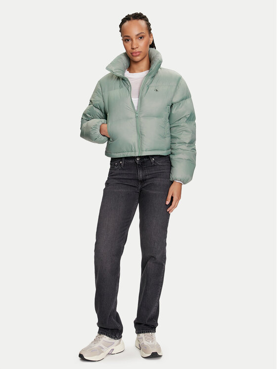 Calvin Klein Jeans Calvin Klein Jeans Pūkinė striukė J20J223577 Žalia Relaxed Fit