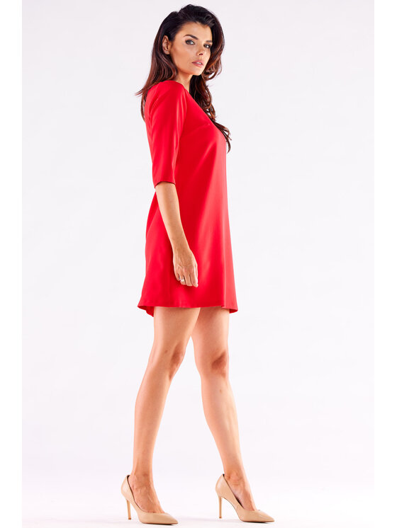 Awama Awama Vestito estivo A521 Rosso Basic Fit