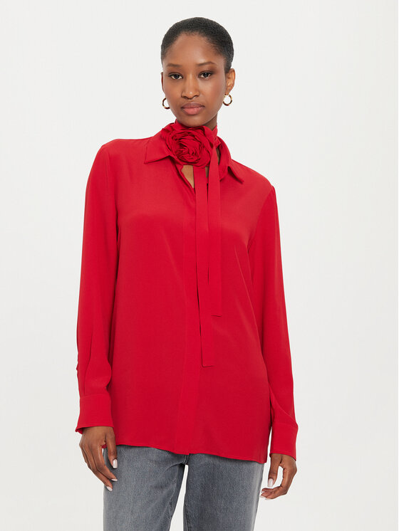 Marella Marella Camicia Nastro 2423116181 Rosso Regular Fit