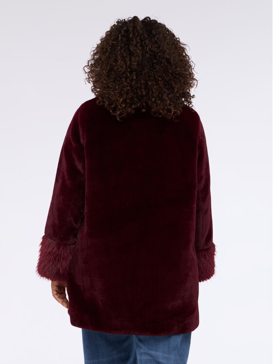 Fiorella Rubino Fiorella Rubino Cappotto invernale F022T001451N036 Bordeaux A-Line Fit