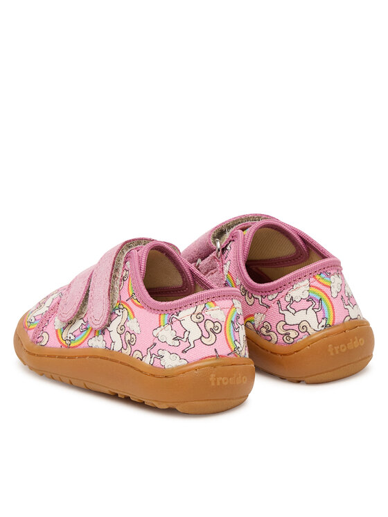 Froddo Froddo Bačkory Barefoot Canvas G1700440-12 M Růžová