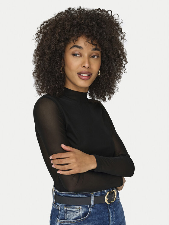 ONLY ONLY Blúz Erica 15141298 Fekete Regular Fit