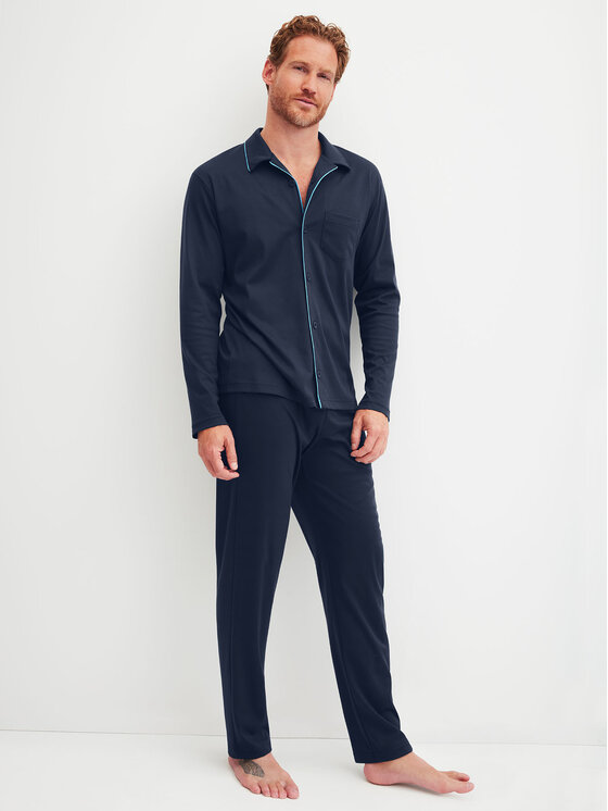 Calida Calida Pigiama 42968 Blu scuro Regular Fit