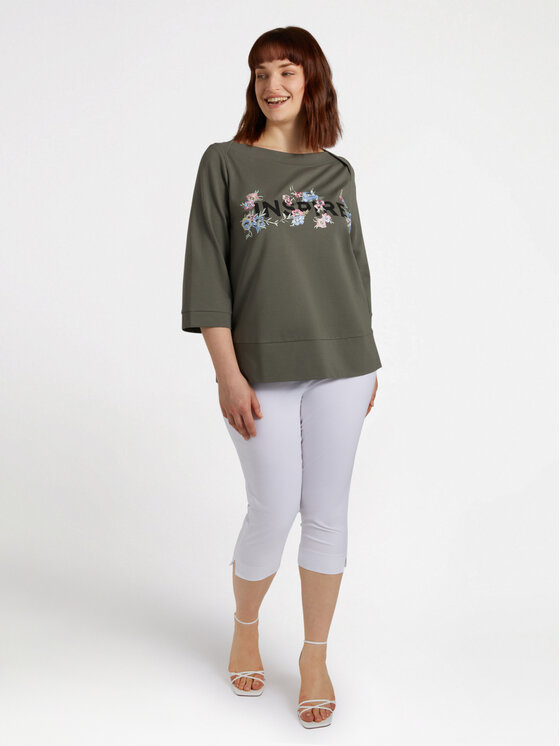 Fiorella Rubino Fiorella Rubino Felpa G865L008222N035 Verde Boxy Fit