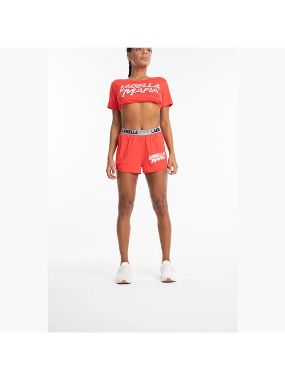 Szorty sportowe LaBellaMafia, Rozmiar L, Czerwone, LABELLAMAFIA SHORTS SWEAT RED