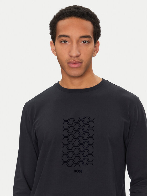 BOSS BOSS S dlouhým rukávem Togn 50534336 Tmavomodrá Regular Fit