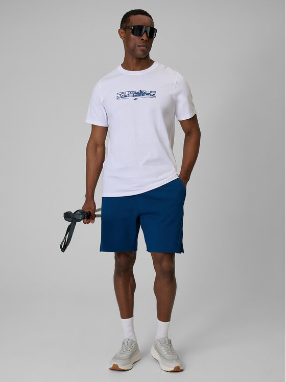 4F 4F T-Shirt TREKKING Biały Regular Fit