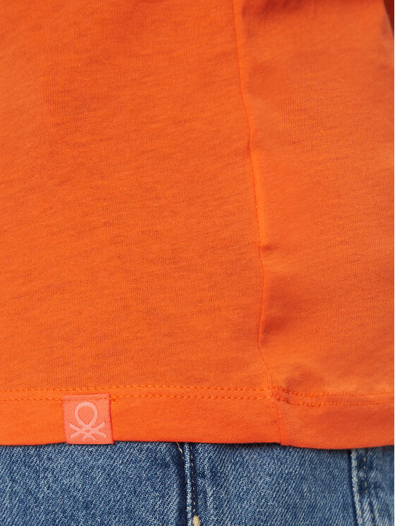 United Colors Of Benetton United Colors Of Benetton T-shirt 3P7XU108X Narančasta Regular Fit