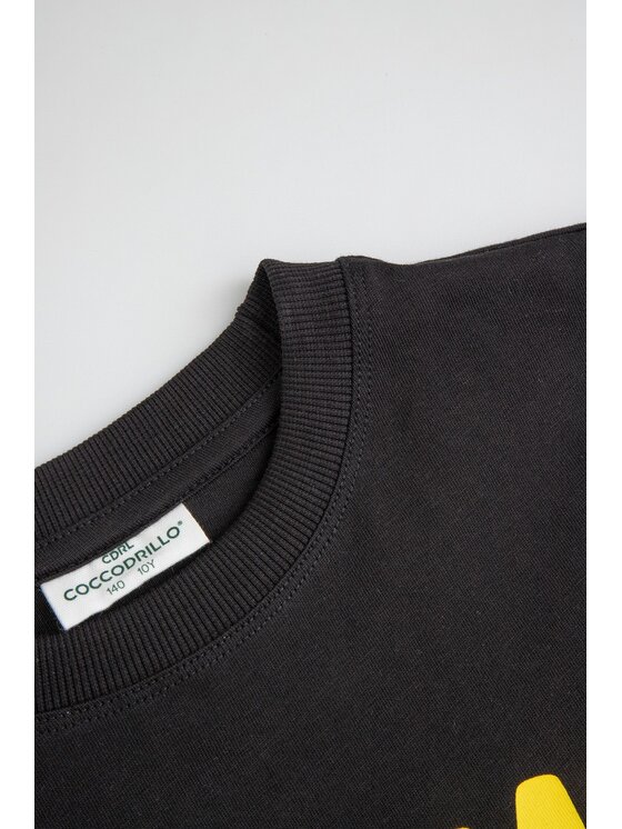 Coccodrillo Coccodrillo T-Shirt ZC6143209LBD-021 Czarny Regular Fit
