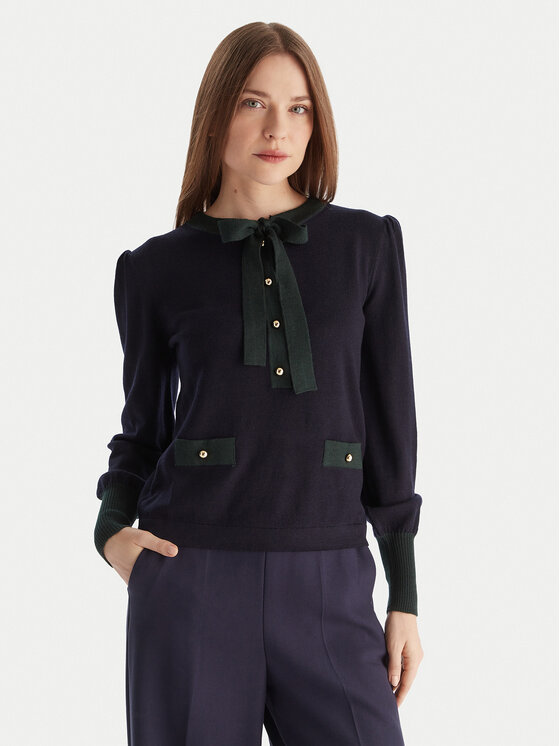 Luisa Spagnoli Luisa Spagnoli Pulover Maluma 100211 Bleumarin Regular Fit
