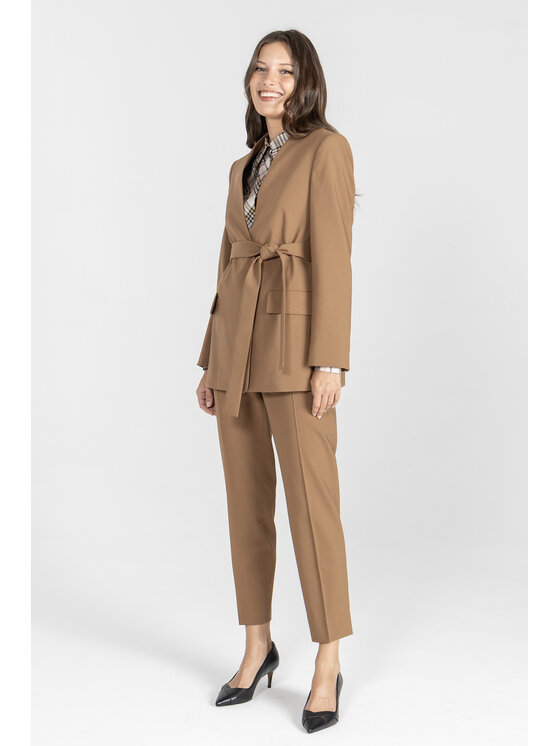Deni Cler Milano Deni Cler Milano Marynarka W-DC-6061-E5-D4-18-1 Brązowy Regular Fit