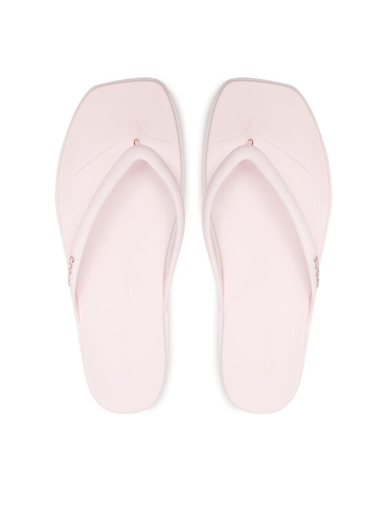 Crocs Crocs Infradito Miami Square Flatform Flip 214161 Rosa chiaro