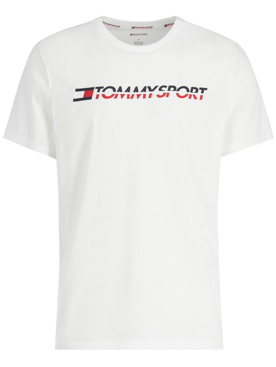 Tommy Sport Tommy Sport T-Shirt Logo Chest S20S200051 Biały Regular Fit