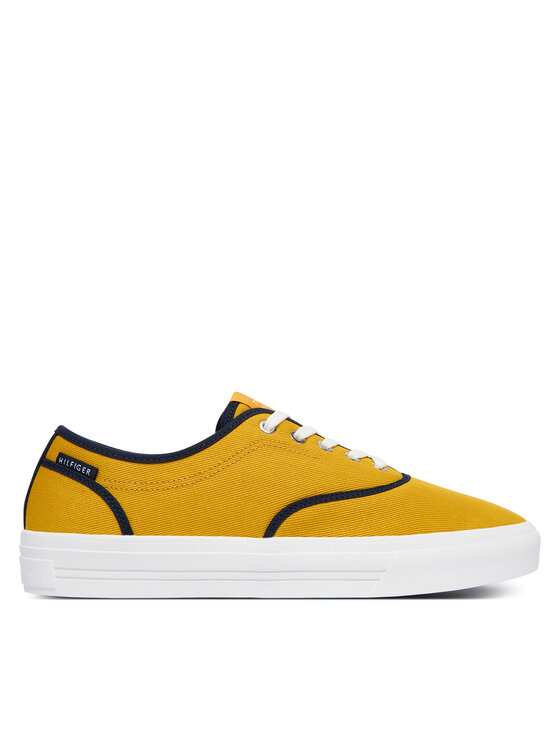 Tommy Hilfiger Tommy Hilfiger Гуменки Th Vulc Cup Long Lace Canvas FM0FM05874 Жълт